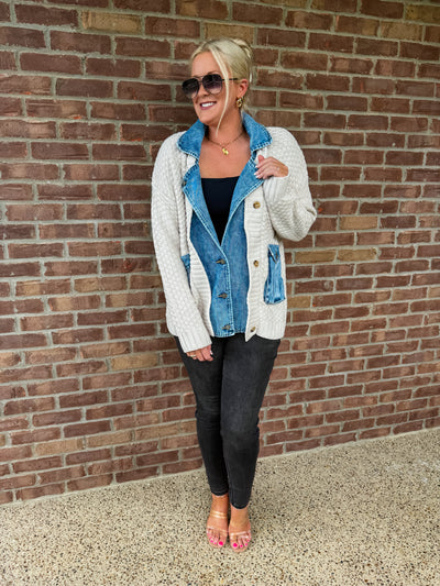 The Camden Knit + Denim Jacket