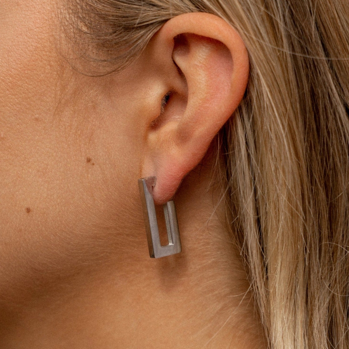 Silver Everly Hoops
