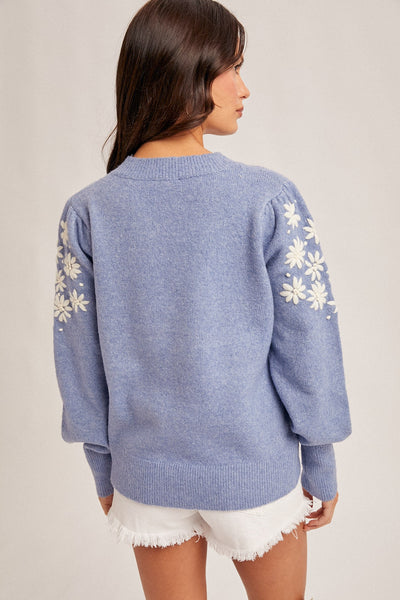 Frosted Petals Sweater