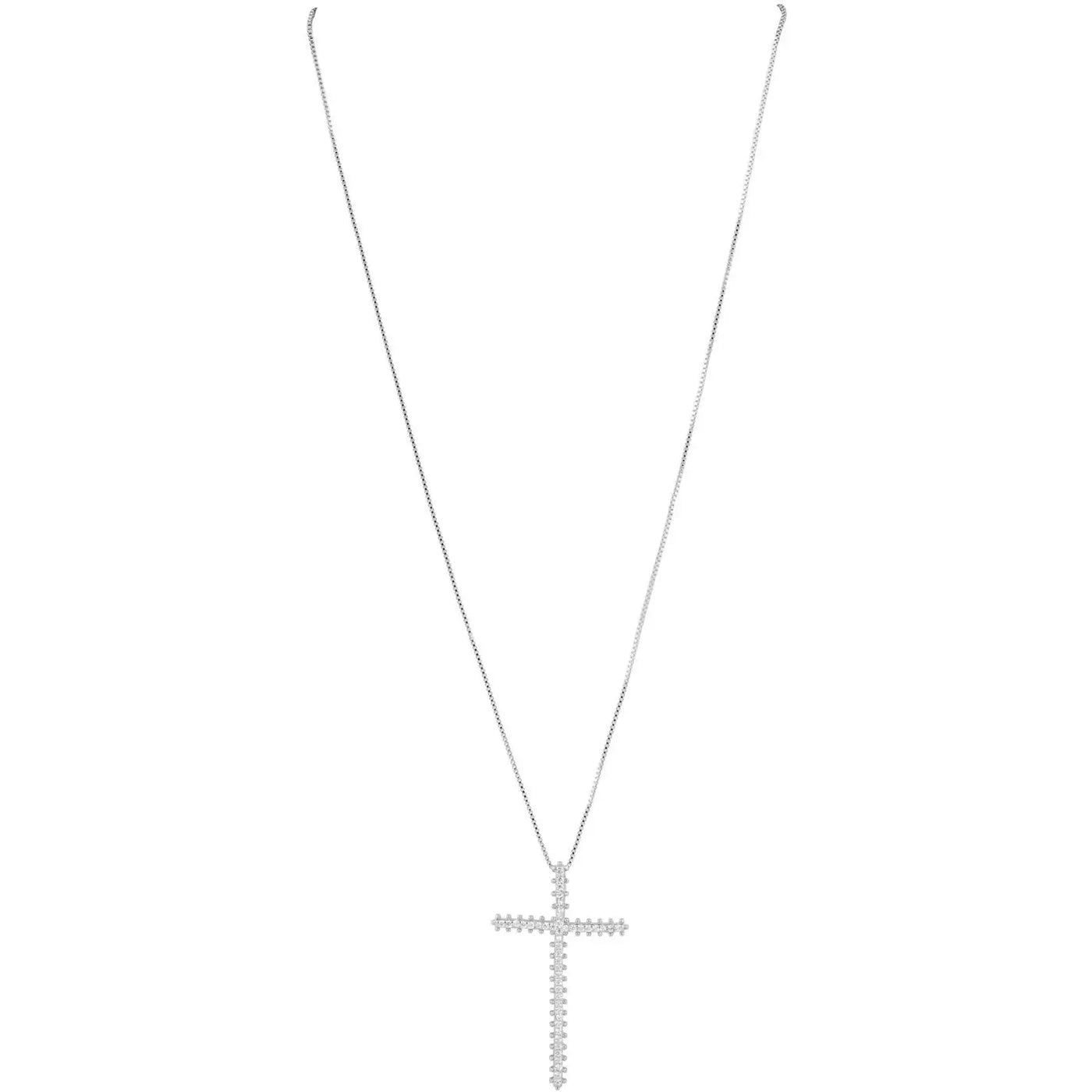 Silver Incanto Maxi Cross Necklace