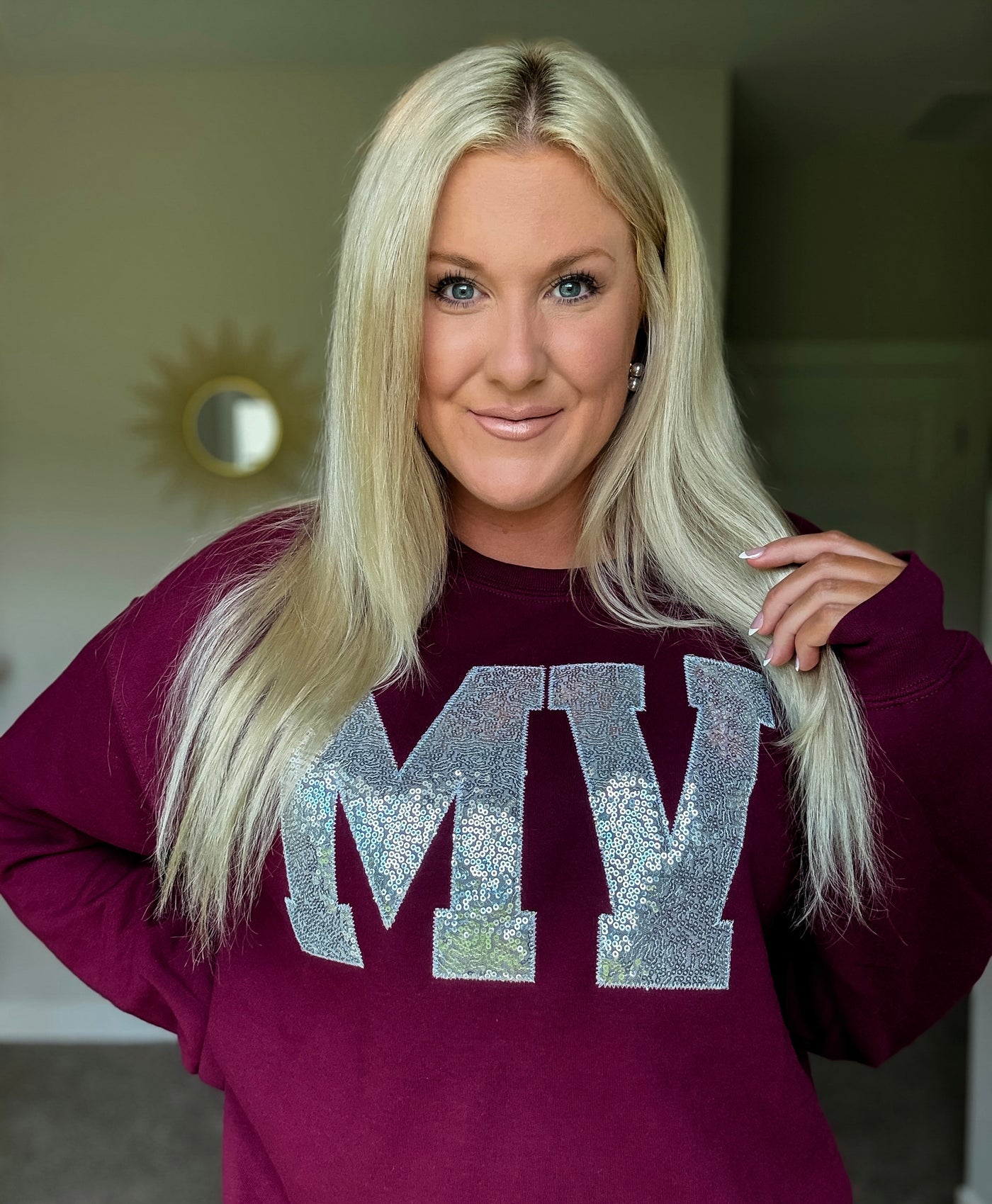MV Varsity Glow Crewneck