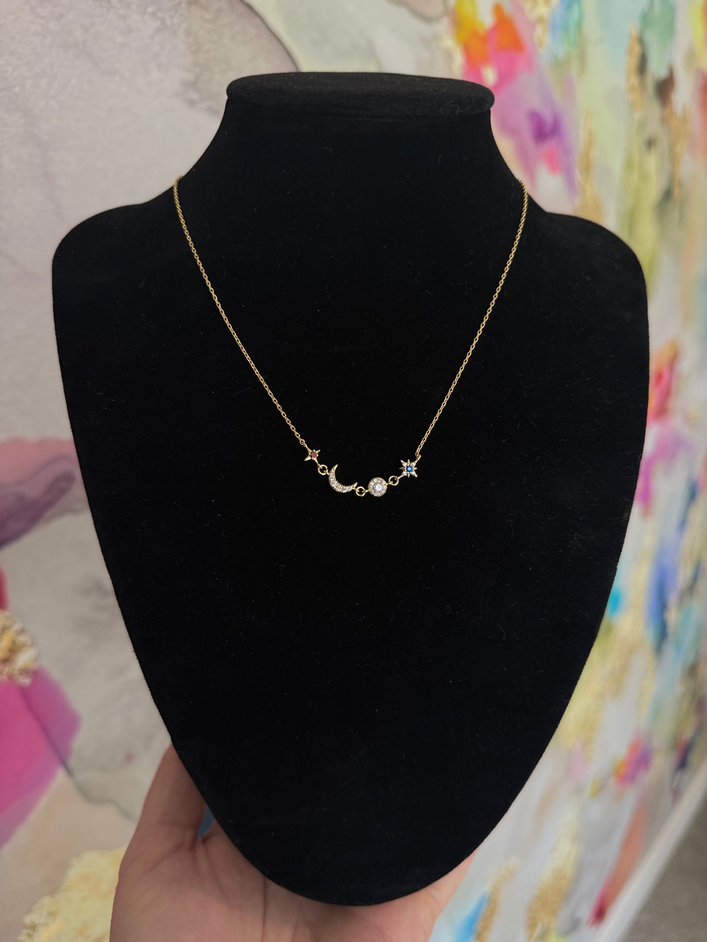 Golden Galaxy Necklace