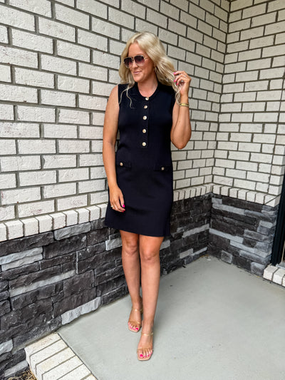 Celeste Chic Button Dress