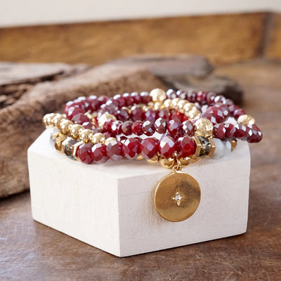 Wine Spark Bracelet Set