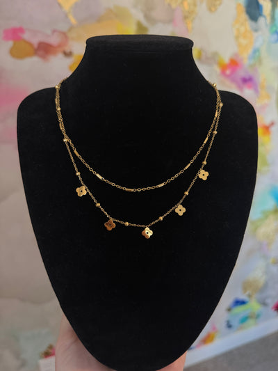 Layered Flower Necklace
