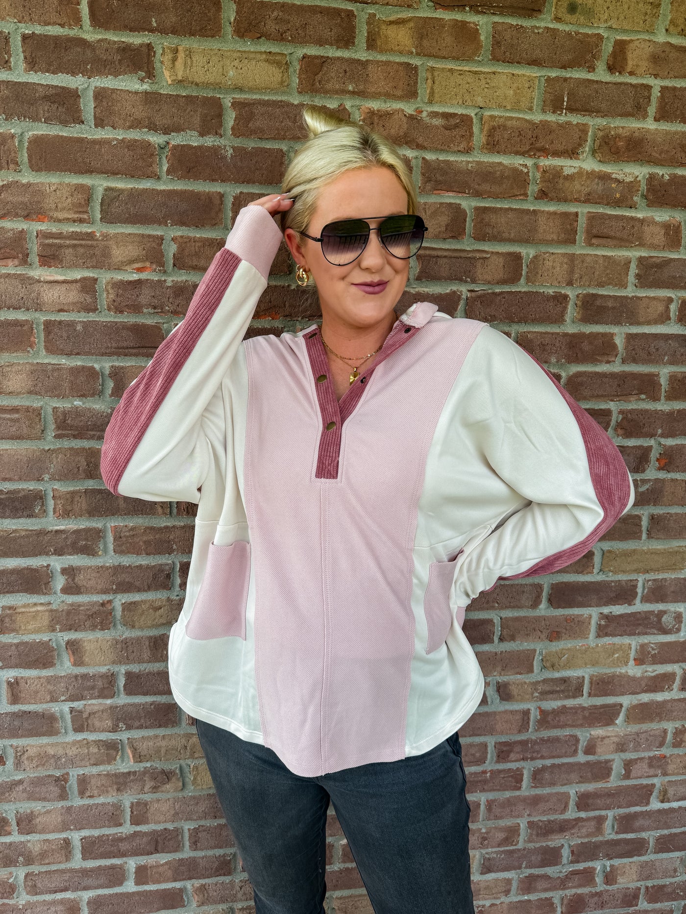 Sunday Color Block Pullover
