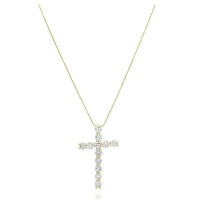 Gold Faith Cross Pendant