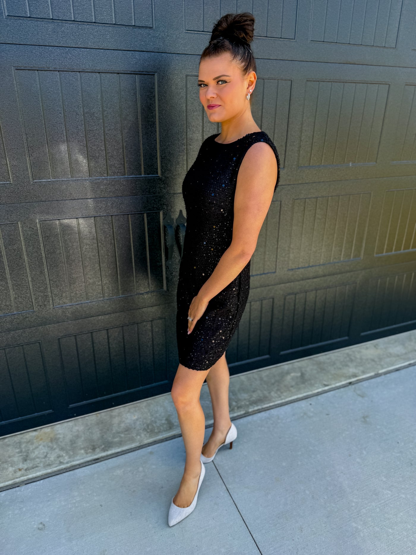 Twilight Shimmer Tweed Dress