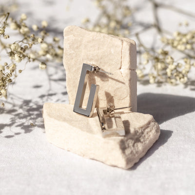 Silver Everly Hoops