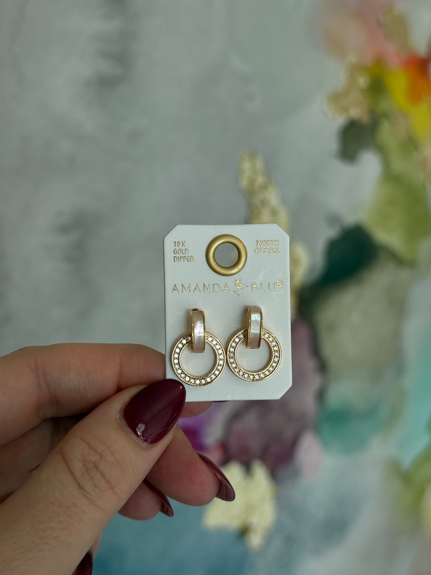 Crystal Pearl Earrings
