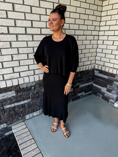 Effortless Duo Ribbed Knit Set