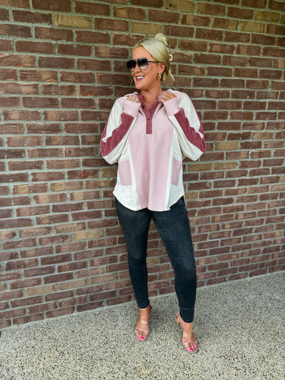 Sunday Color Block Pullover