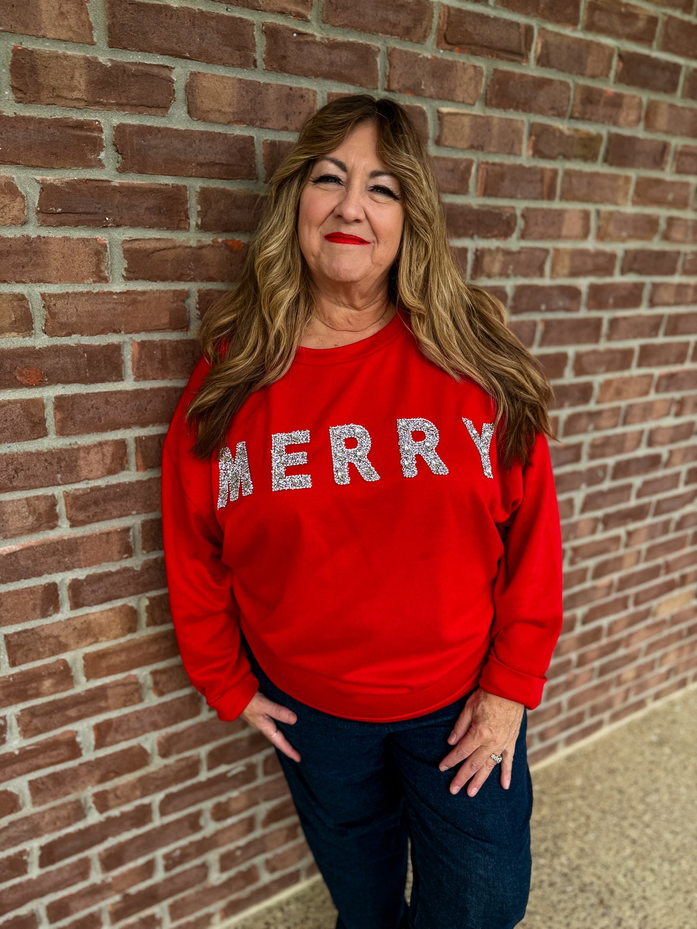 Merry Glitter Pullover