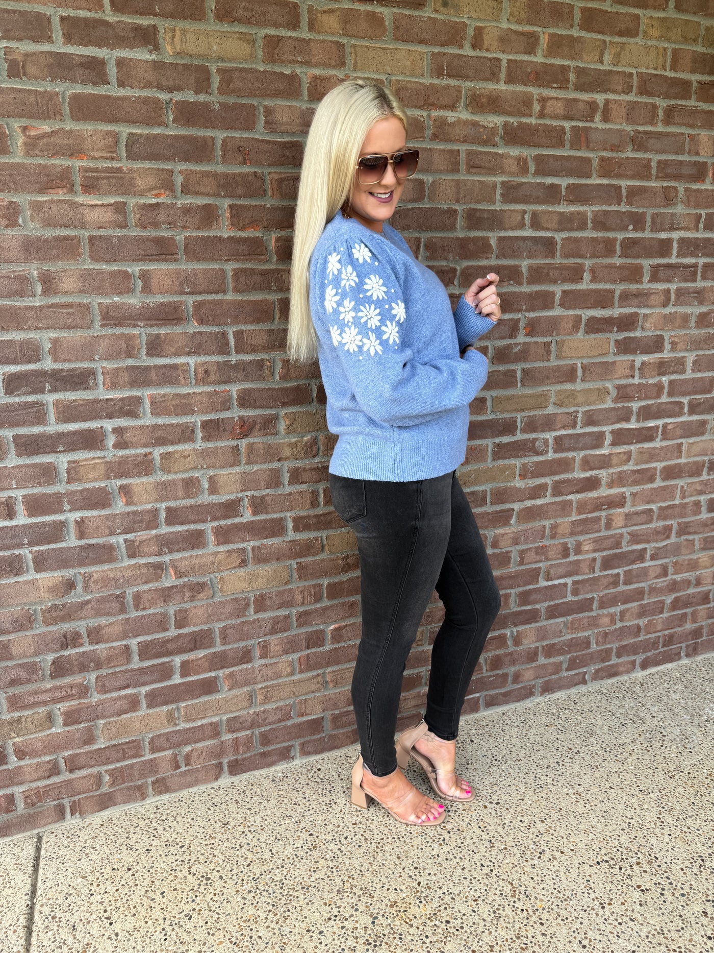 Frosted Petals Sweater