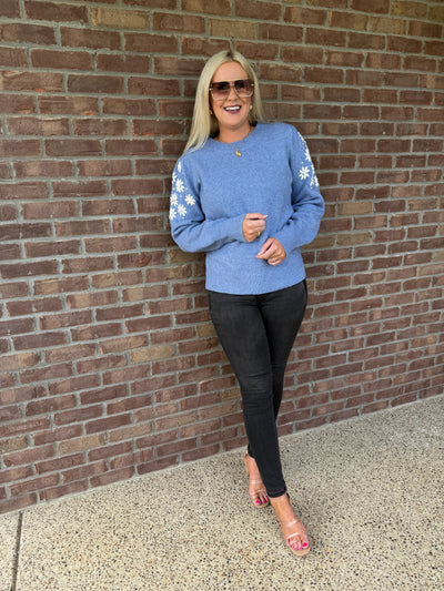 Frosted Petals Sweater