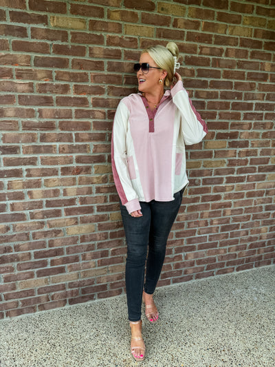 Sunday Color Block Pullover