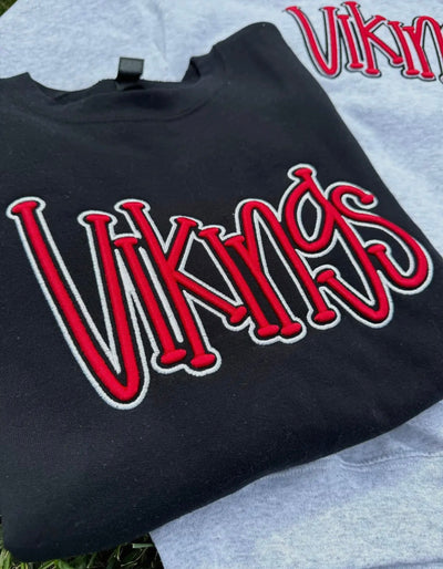 Vikings Embroidered Crewneck