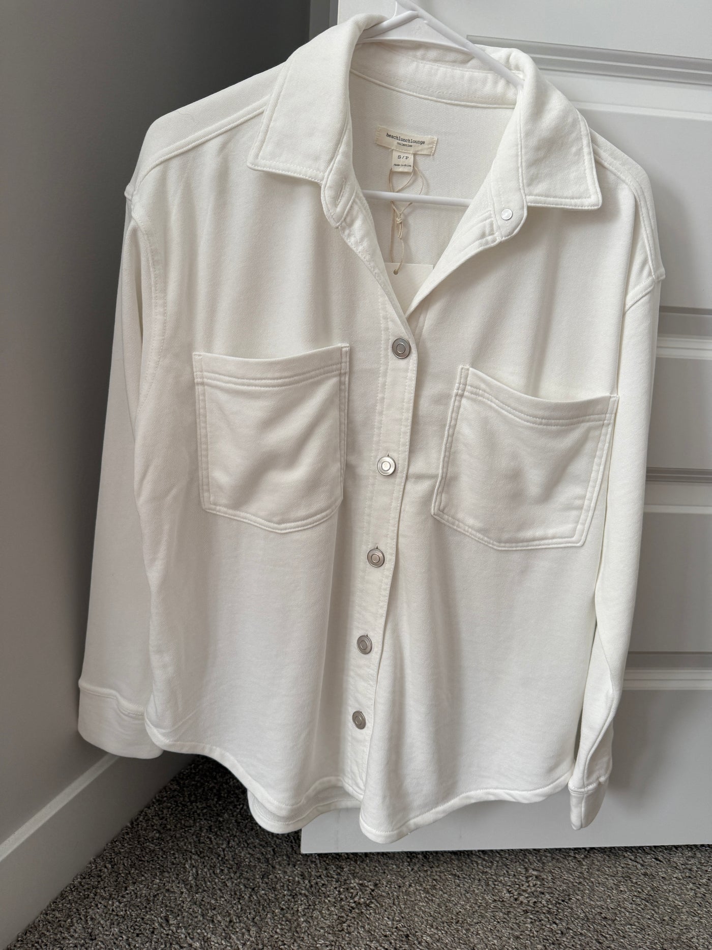 Vintage Soft White Denim Jacket