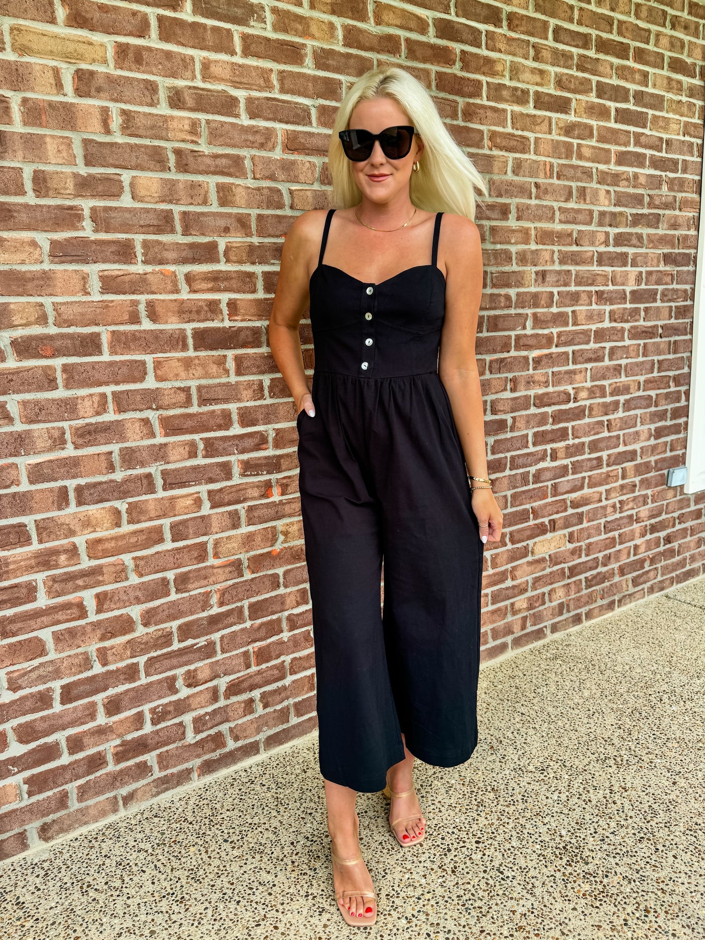 Sweetheart Black Romper