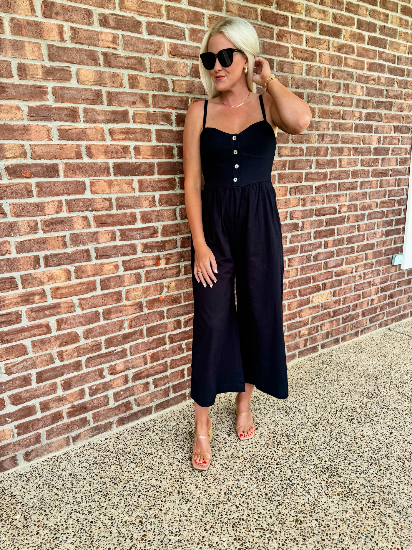 Sweetheart Black Romper