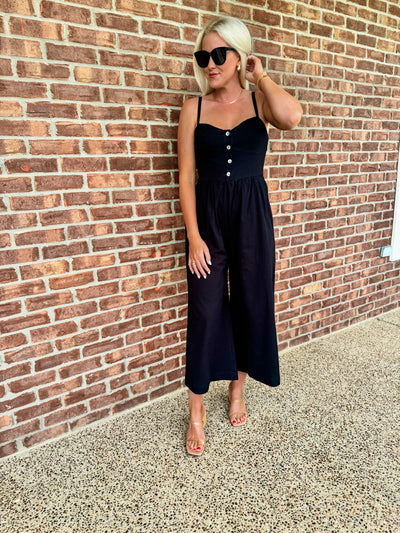 Sweetheart Black Romper