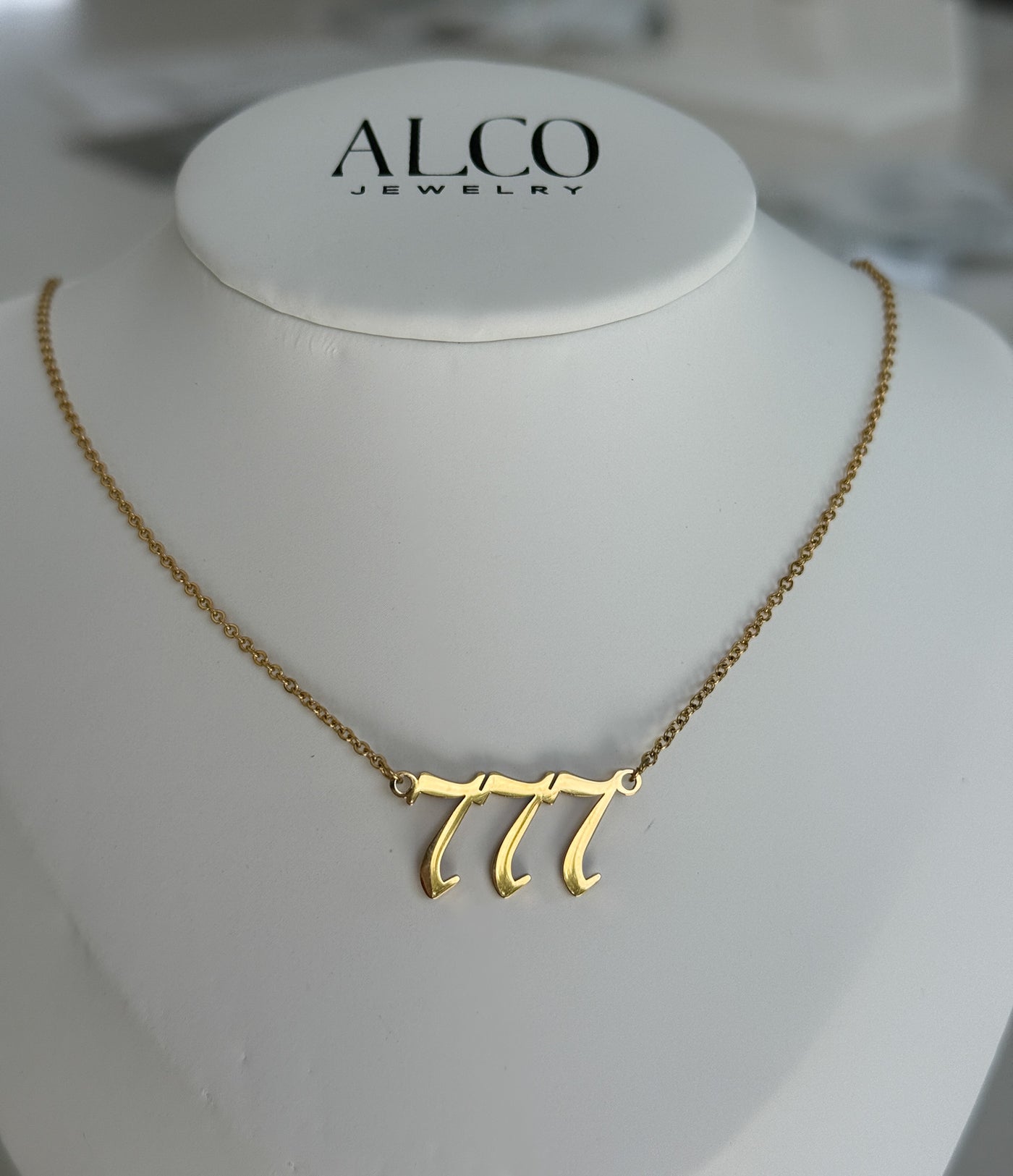 Angel Number Necklace - 777