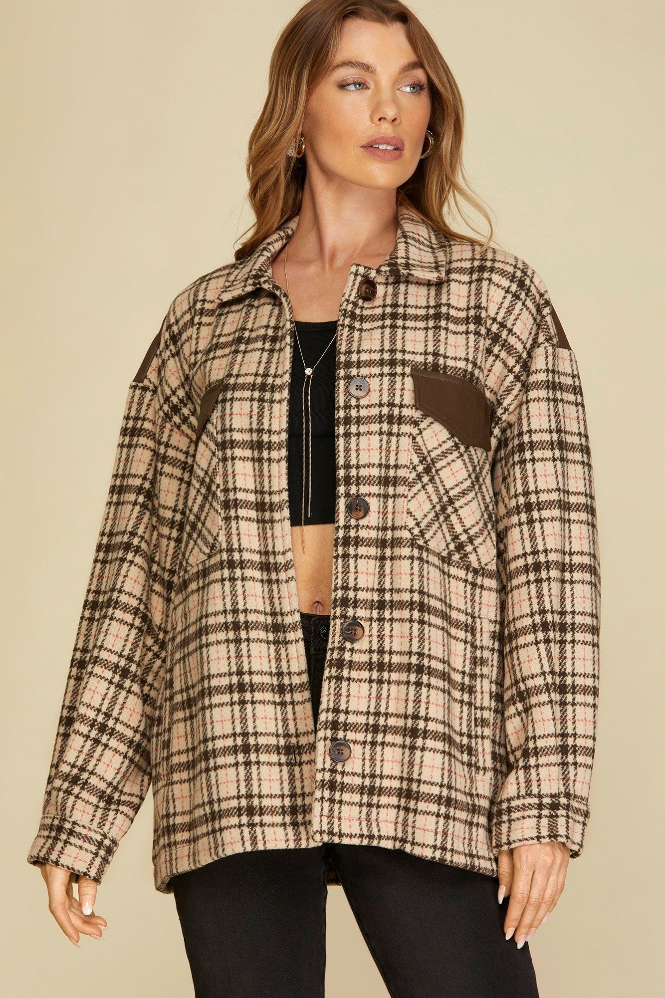 Plaid Fusion Shacket