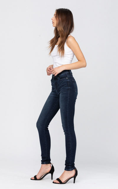 The Amanda Skinny Jeans - Judy Blue Hi-Rise Super Dark Skinny Jeans