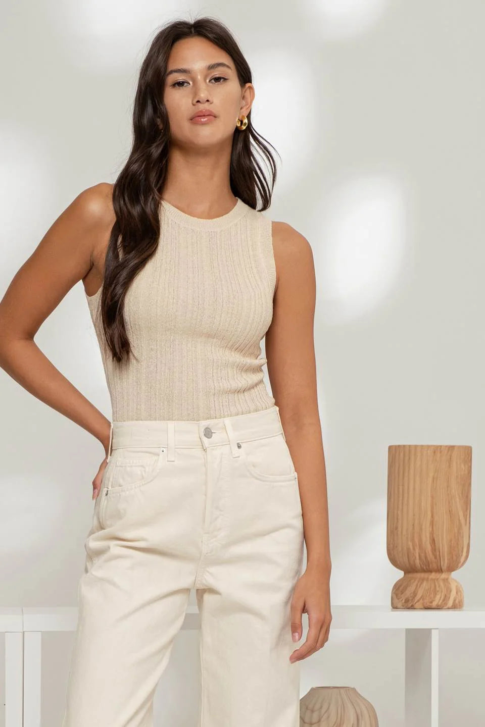 Whisper Knit Ribbed Tank