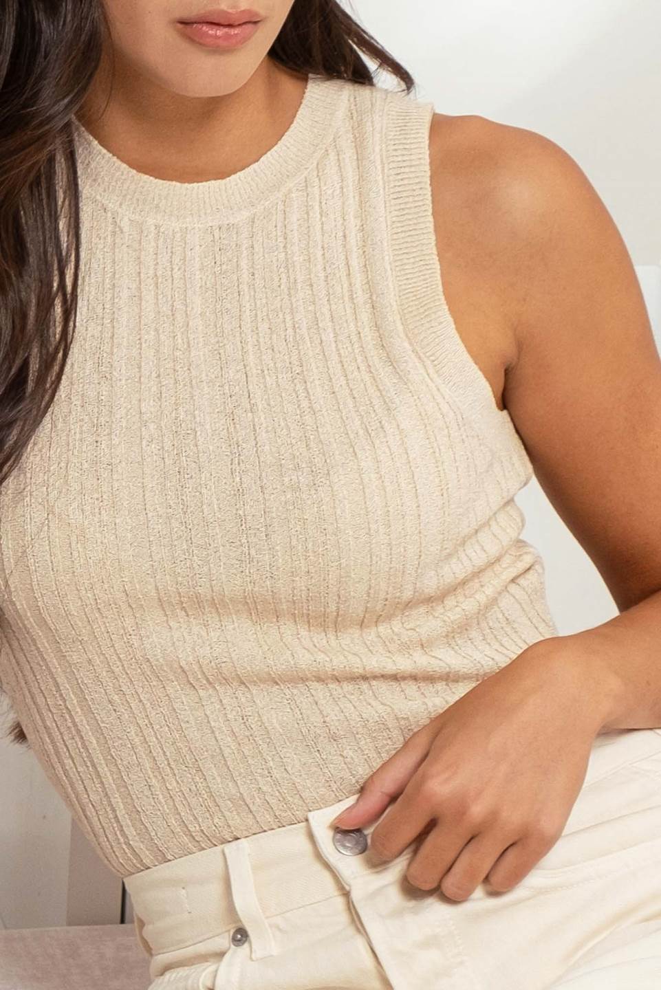 Whisper Knit Ribbed Tank