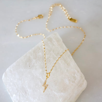 Golden Bolt Necklace