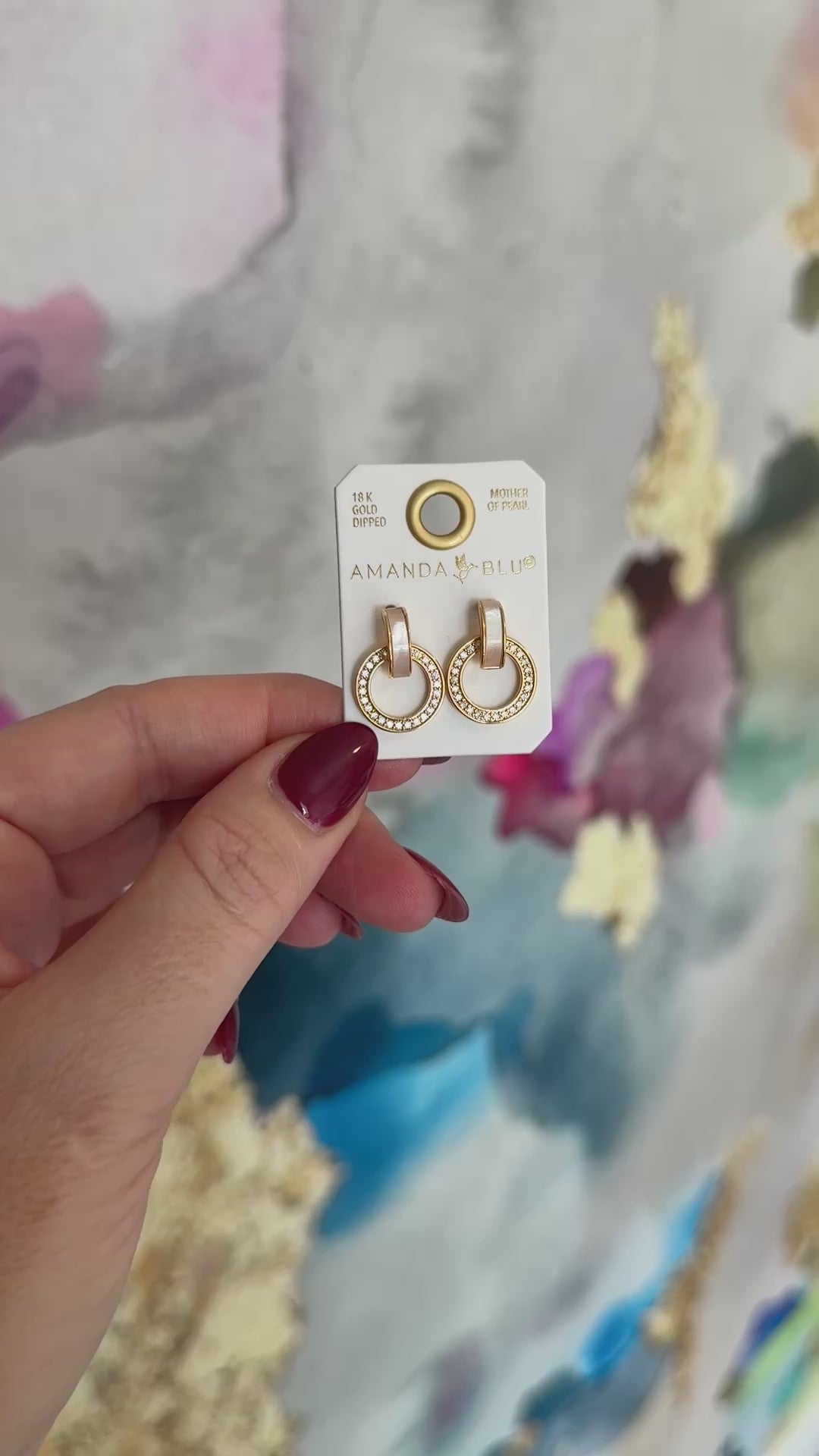 Crystal Pearl Earrings