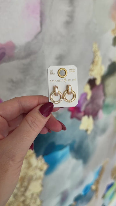 Crystal Pearl Earrings